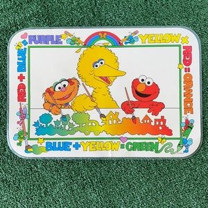 Vintage ‘90s Sesame Street Placemat Elmo Big Bird